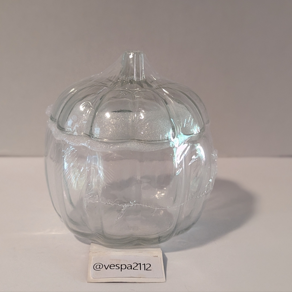 Target Bullseye Playground Thanksgiving Pumpkin Glass Jar Fall Candy Dish